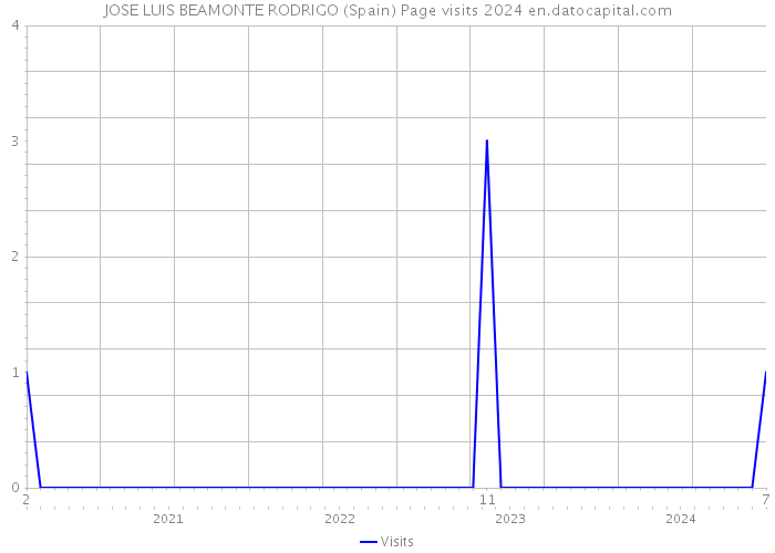 JOSE LUIS BEAMONTE RODRIGO (Spain) Page visits 2024 