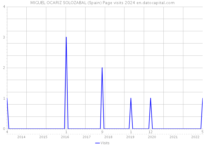 MIGUEL OCARIZ SOLOZABAL (Spain) Page visits 2024 