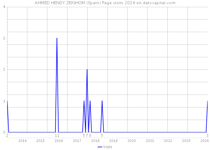 AHMED HENDY ZEINHOM (Spain) Page visits 2024 