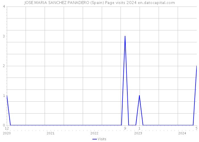 JOSE MARIA SANCHEZ PANADERO (Spain) Page visits 2024 