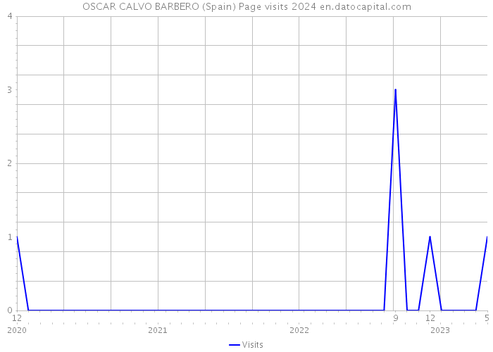 OSCAR CALVO BARBERO (Spain) Page visits 2024 