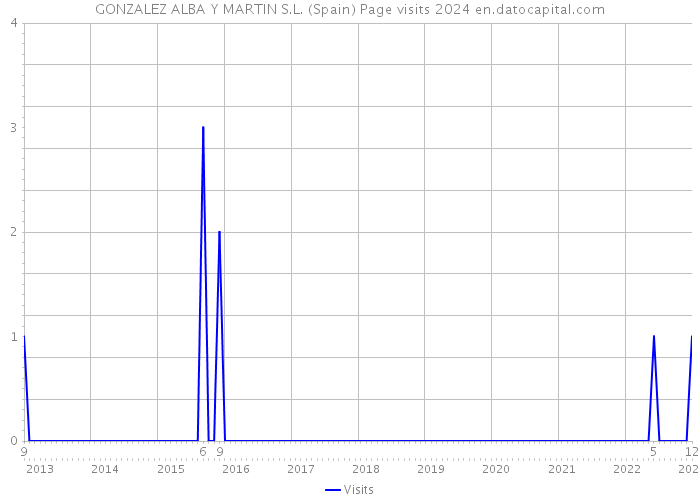 GONZALEZ ALBA Y MARTIN S.L. (Spain) Page visits 2024 