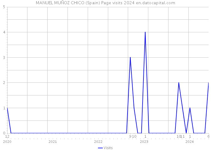 MANUEL MUÑOZ CHICO (Spain) Page visits 2024 