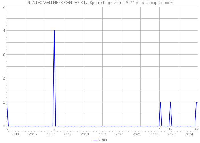 PILATES WELLNESS CENTER S.L. (Spain) Page visits 2024 