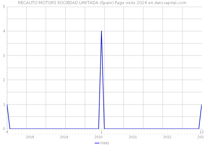 RECAUTO MOTORS SOCIEDAD LIMITADA (Spain) Page visits 2024 