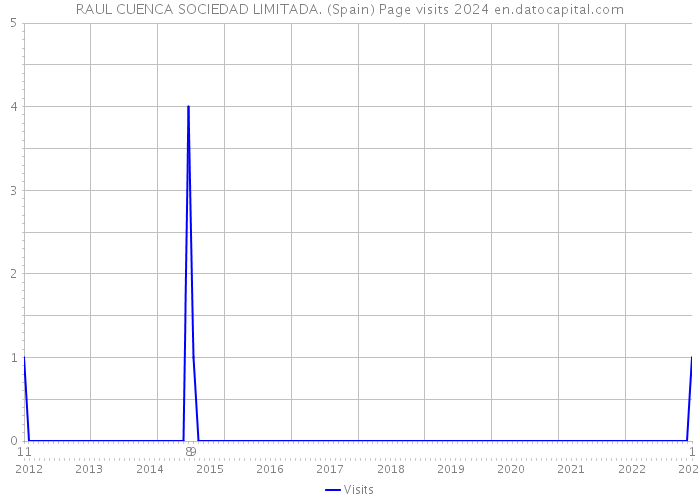 RAUL CUENCA SOCIEDAD LIMITADA. (Spain) Page visits 2024 