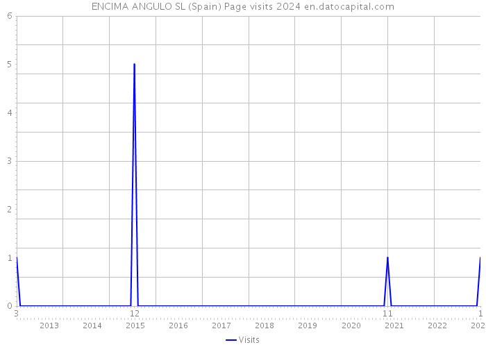 ENCIMA ANGULO SL (Spain) Page visits 2024 