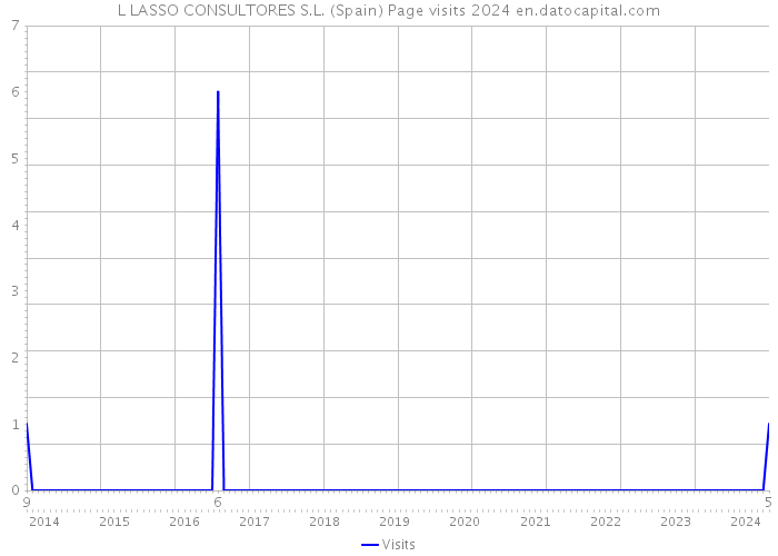 L LASSO CONSULTORES S.L. (Spain) Page visits 2024 