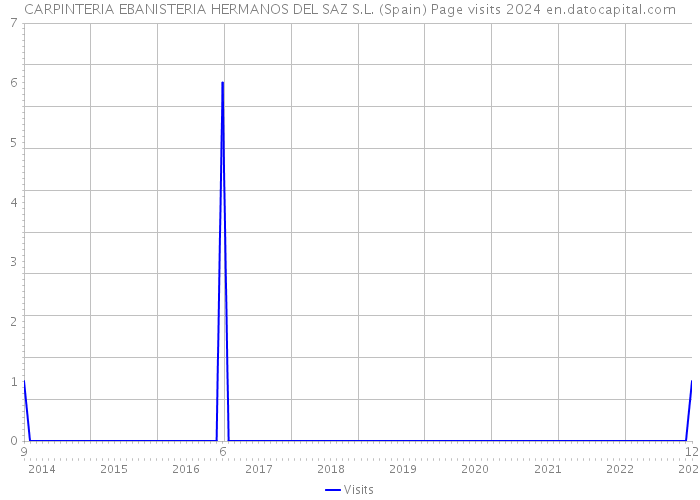 CARPINTERIA EBANISTERIA HERMANOS DEL SAZ S.L. (Spain) Page visits 2024 