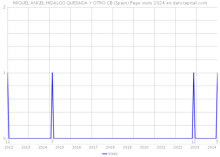 MIGUEL ANGEL HIDALGO QUESADA Y OTRO CB (Spain) Page visits 2024 