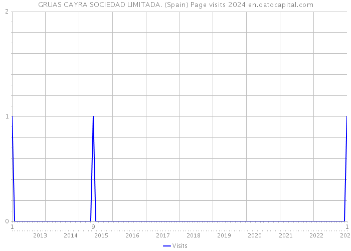 GRUAS CAYRA SOCIEDAD LIMITADA. (Spain) Page visits 2024 