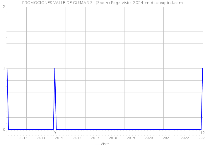 PROMOCIONES VALLE DE GUIMAR SL (Spain) Page visits 2024 