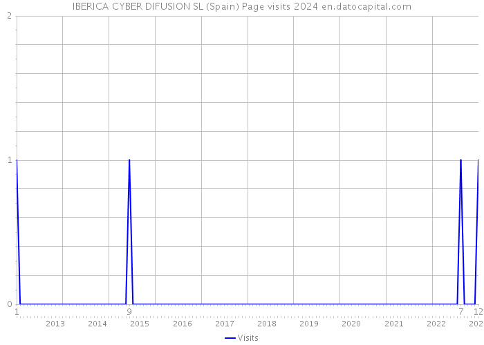 IBERICA CYBER DIFUSION SL (Spain) Page visits 2024 