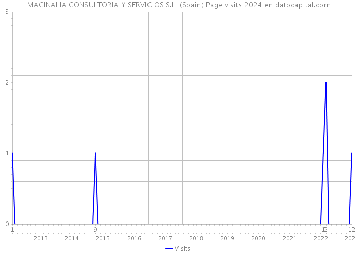 IMAGINALIA CONSULTORIA Y SERVICIOS S.L. (Spain) Page visits 2024 