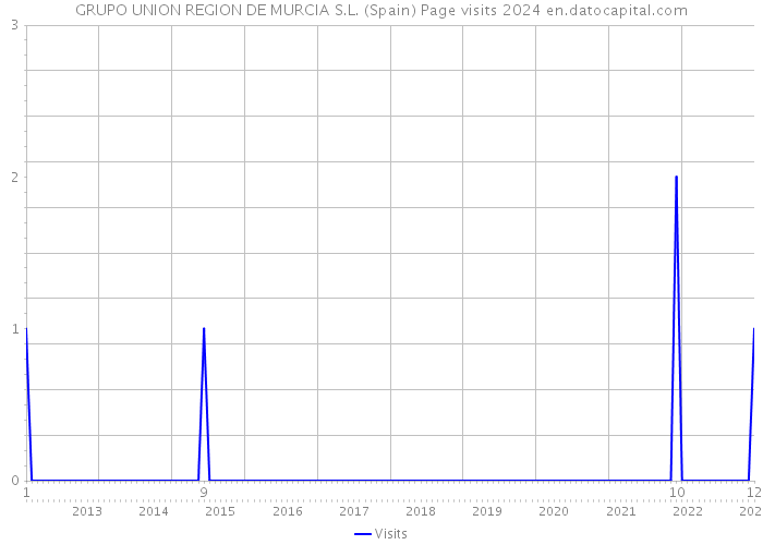 GRUPO UNION REGION DE MURCIA S.L. (Spain) Page visits 2024 