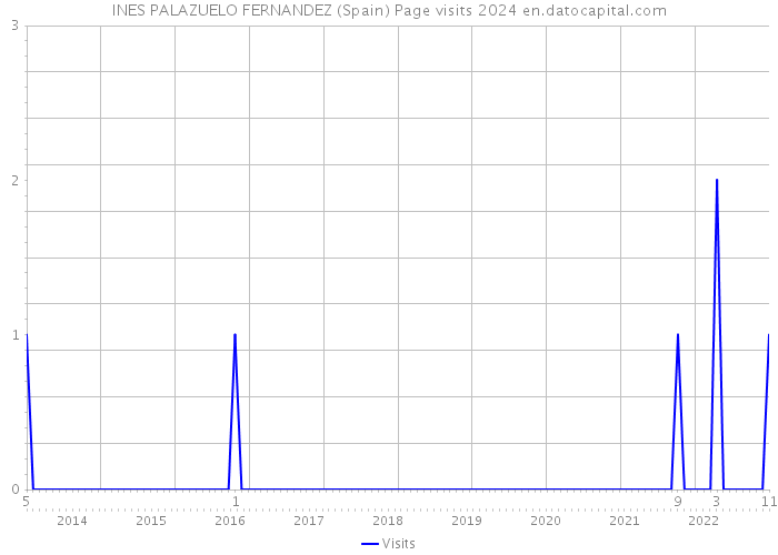 INES PALAZUELO FERNANDEZ (Spain) Page visits 2024 