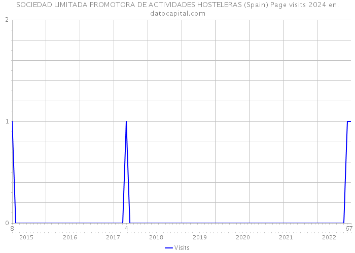 SOCIEDAD LIMITADA PROMOTORA DE ACTIVIDADES HOSTELERAS (Spain) Page visits 2024 