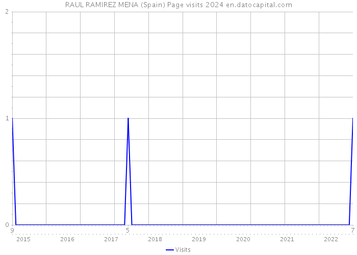 RAUL RAMIREZ MENA (Spain) Page visits 2024 