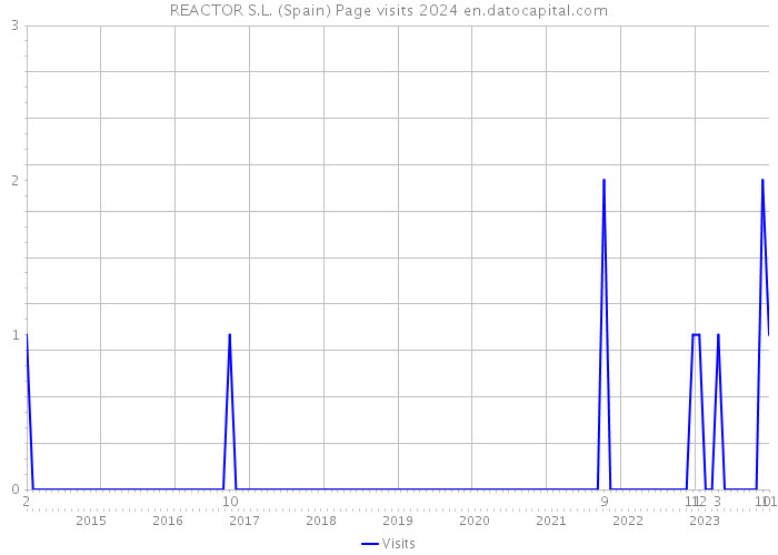 REACTOR S.L. (Spain) Page visits 2024 