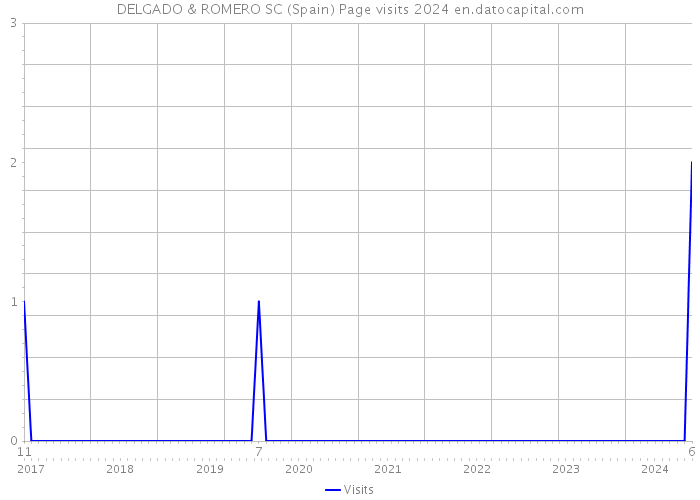 DELGADO & ROMERO SC (Spain) Page visits 2024 
