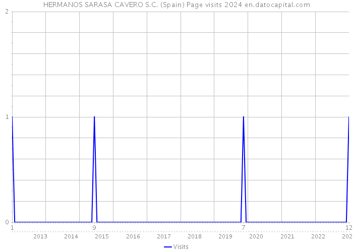 HERMANOS SARASA CAVERO S.C. (Spain) Page visits 2024 