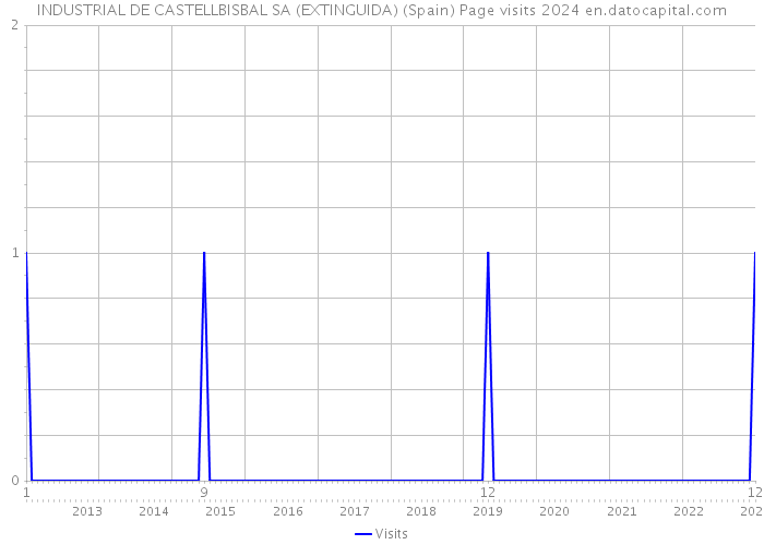 INDUSTRIAL DE CASTELLBISBAL SA (EXTINGUIDA) (Spain) Page visits 2024 