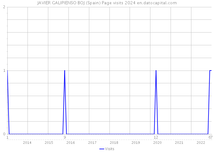 JAVIER GALIPIENSO BOJ (Spain) Page visits 2024 