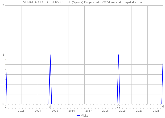 SUNALIA GLOBAL SERVICES SL (Spain) Page visits 2024 