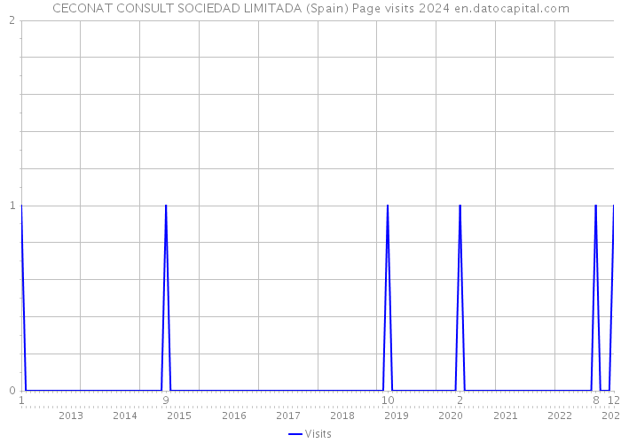 CECONAT CONSULT SOCIEDAD LIMITADA (Spain) Page visits 2024 
