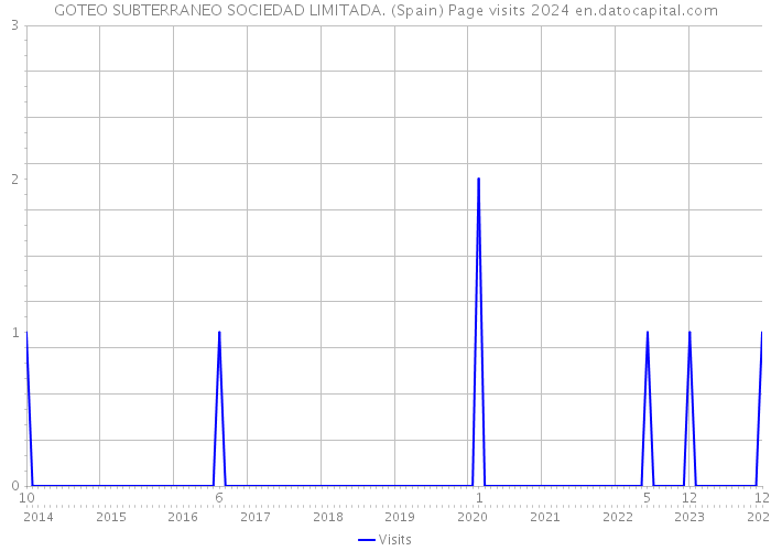 GOTEO SUBTERRANEO SOCIEDAD LIMITADA. (Spain) Page visits 2024 