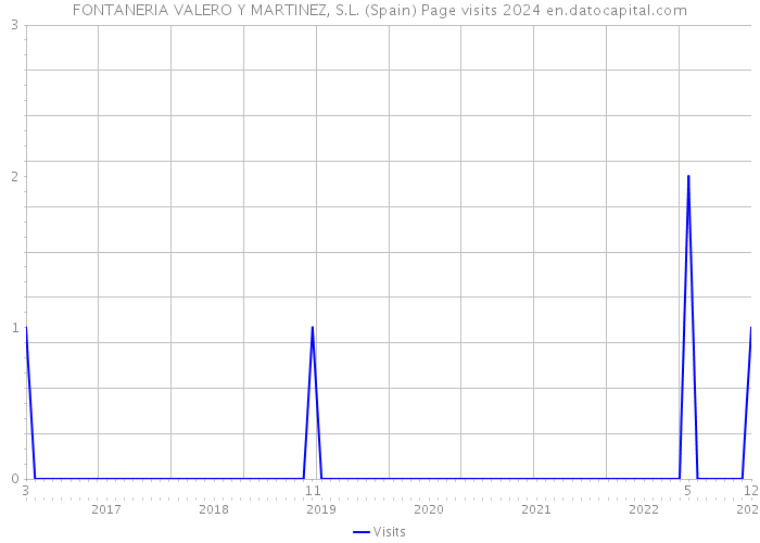 FONTANERIA VALERO Y MARTINEZ, S.L. (Spain) Page visits 2024 