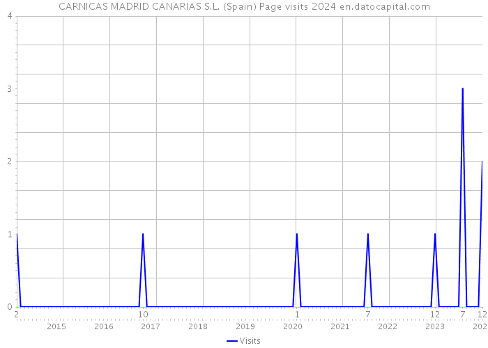 CARNICAS MADRID CANARIAS S.L. (Spain) Page visits 2024 