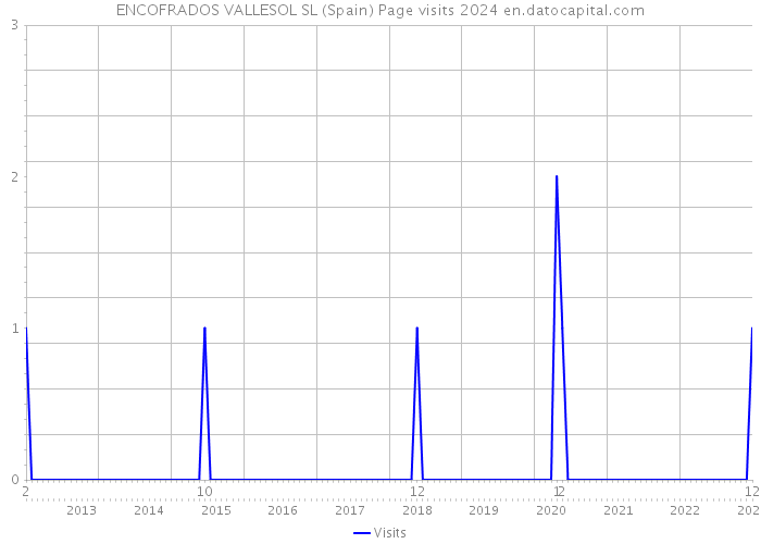 ENCOFRADOS VALLESOL SL (Spain) Page visits 2024 