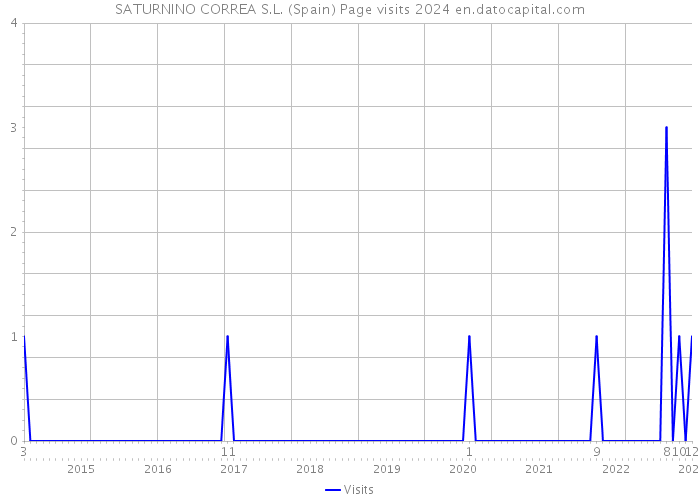 SATURNINO CORREA S.L. (Spain) Page visits 2024 