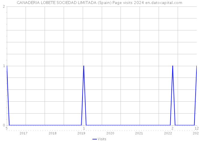 GANADERIA LOBETE SOCIEDAD LIMITADA (Spain) Page visits 2024 