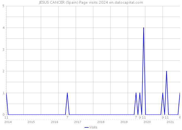 JESUS CANCER (Spain) Page visits 2024 