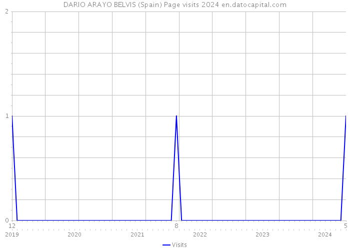 DARIO ARAYO BELVIS (Spain) Page visits 2024 