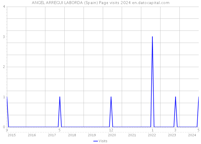 ANGEL ARREGUI LABORDA (Spain) Page visits 2024 