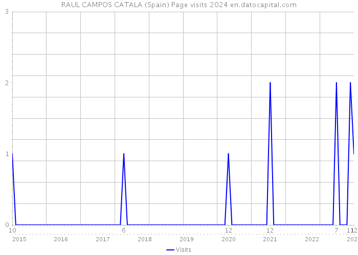 RAUL CAMPOS CATALA (Spain) Page visits 2024 