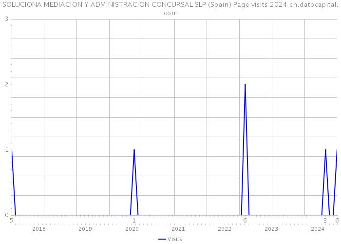 SOLUCIONA MEDIACION Y ADMINISTRACION CONCURSAL SLP (Spain) Page visits 2024 