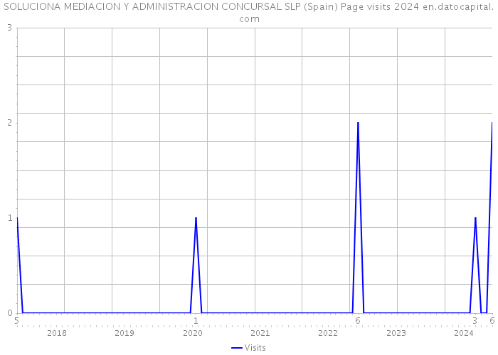 SOLUCIONA MEDIACION Y ADMINISTRACION CONCURSAL SLP (Spain) Page visits 2024 