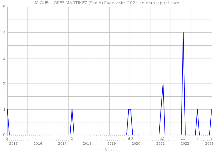 MIGUEL LOPEZ MARTINEZ (Spain) Page visits 2024 