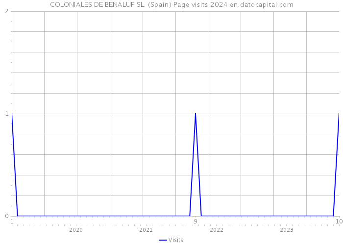 COLONIALES DE BENALUP SL. (Spain) Page visits 2024 