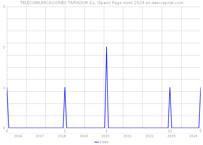 TELECOMUNICACIONES TAPIADOR S.L. (Spain) Page visits 2024 