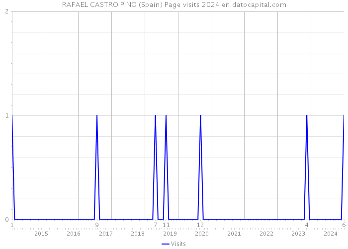 RAFAEL CASTRO PINO (Spain) Page visits 2024 