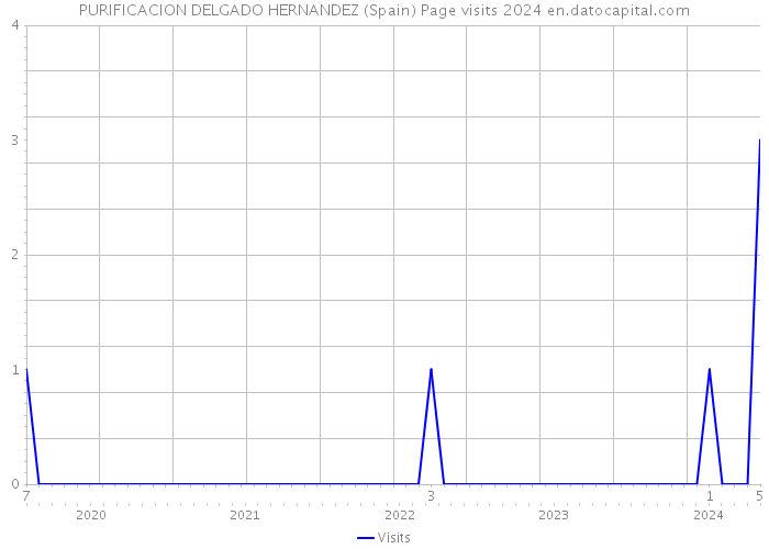 PURIFICACION DELGADO HERNANDEZ (Spain) Page visits 2024 