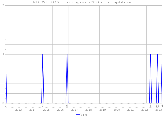 RIEGOS LEBOR SL (Spain) Page visits 2024 