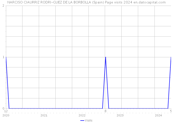 NARCISO CIAURRIZ RODRI-GUEZ DE LA BORBOLLA (Spain) Page visits 2024 