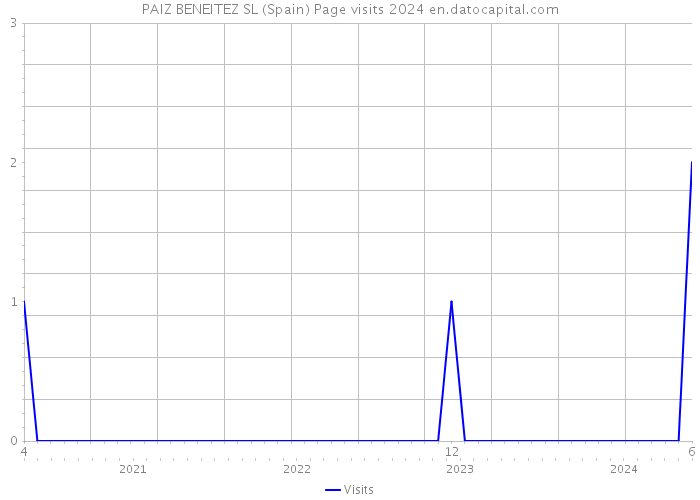 PAIZ BENEITEZ SL (Spain) Page visits 2024 