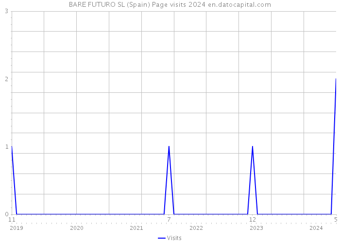 BARE FUTURO SL (Spain) Page visits 2024 